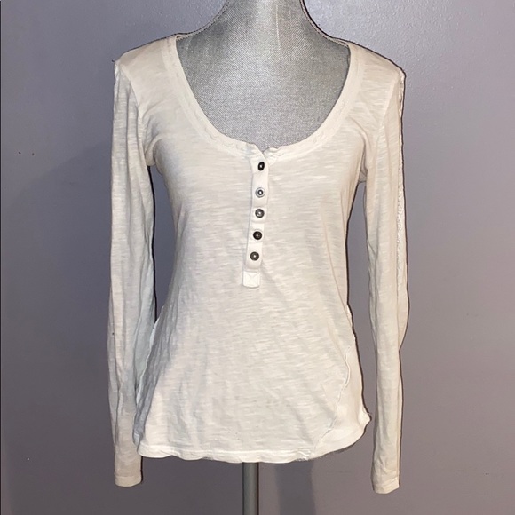 Free People Tops - Woman's Free People White Button Down Top Small